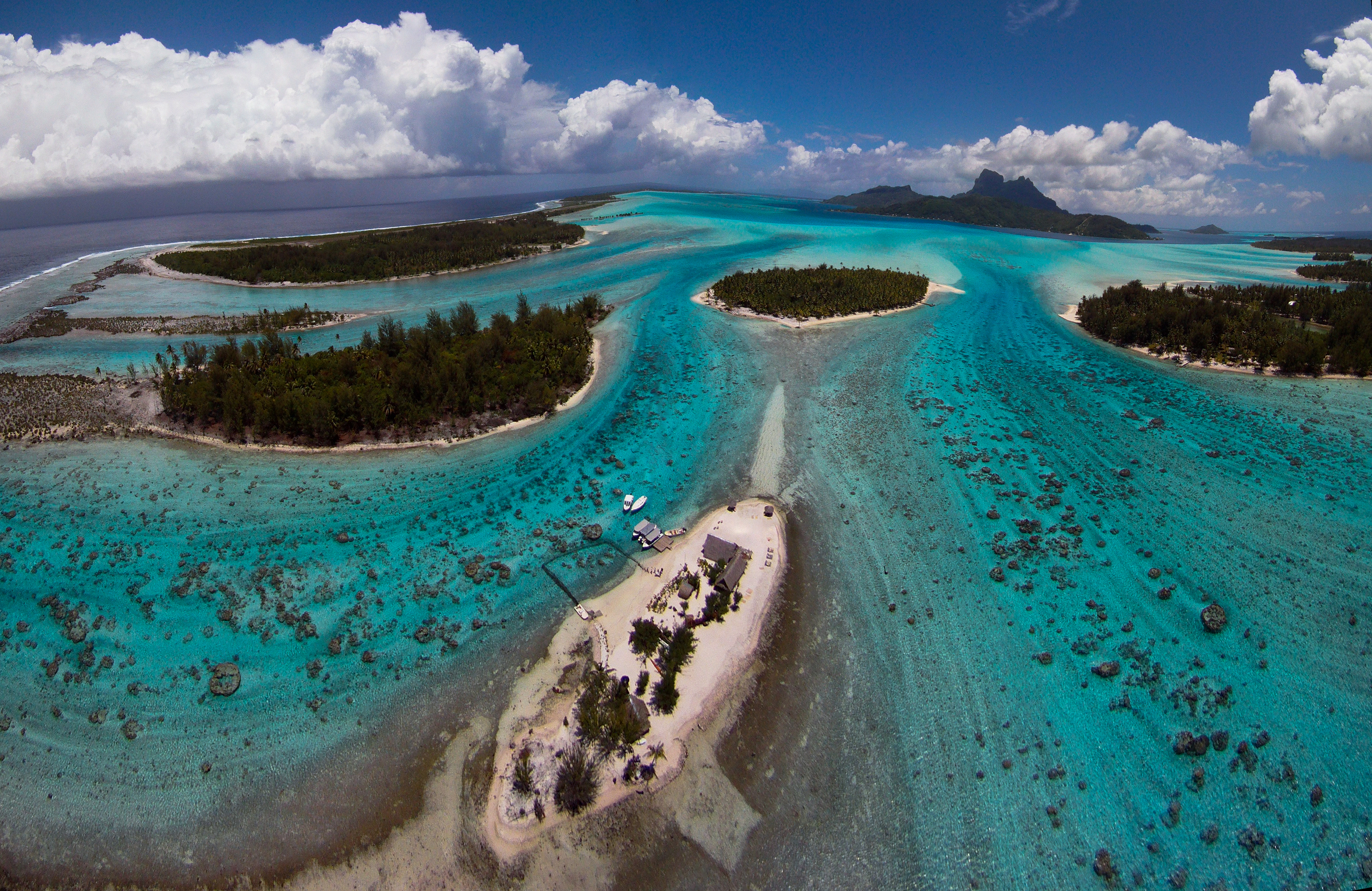 Aerial View of Bora Bora by Pierre Lesage