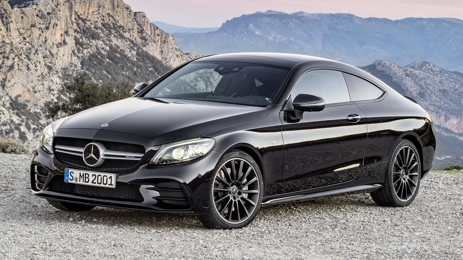 Download Car Black Car Compact Car Coupé Vehicle Mercedes-amg C 43 Hd 