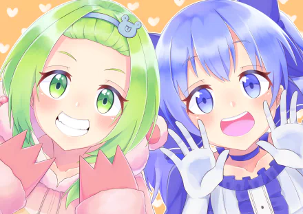 Chihiro Yuuki Kazaki Morinaka Anime Virtual Youtuber HD Desktop Wallpaper | Background Image