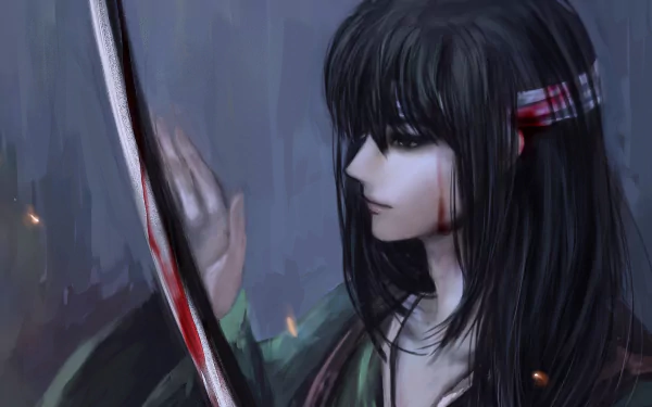 long hair sword samurai Kotaro Katsura Anime Gintama anime samurai HD Desktop Wallpaper | Background Image