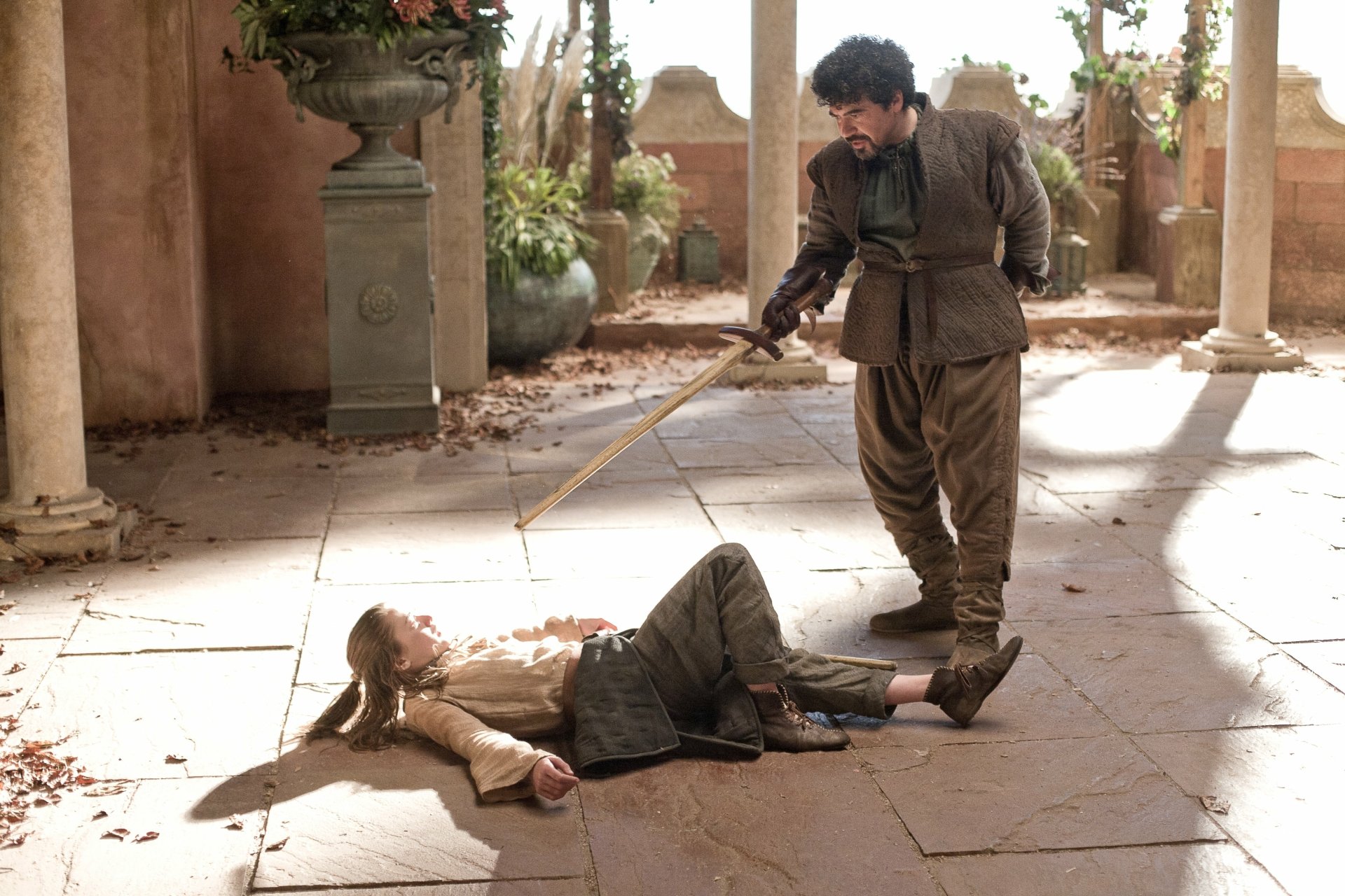 Download Miltos Yerolemou Maisie Williams Syrio Forel Arya Stark TV Show Game Of Thrones 4k Ultra HD Wallpaper