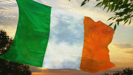  Irish Flag - Oil on Canvas