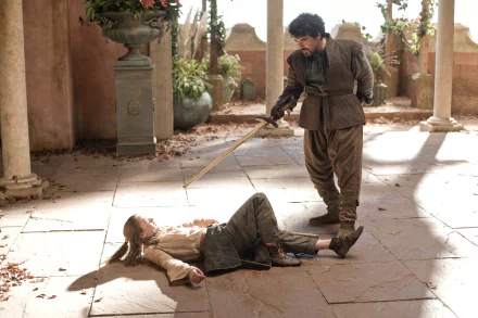 Miltos Yerolemou Maisie Williams Syrio Forel Arya Stark TV Show Game Of Thrones HD Desktop Wallpaper | Background Image