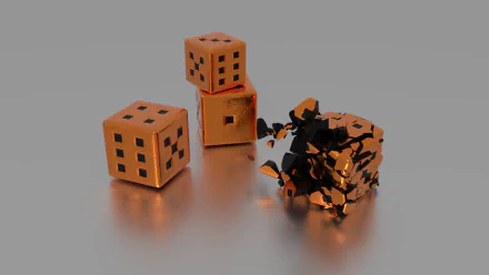 metal simple blender man made dice HD Desktop Wallpaper | Background Image