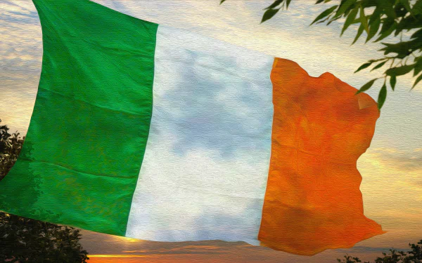  Irish Flag - Oil on Canvas