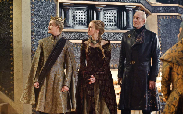 Charles Dance Tywin Lannister Lena Headey Cersei Lannister Jack Gleeson Joffrey Baratheon TV Show Game Of Thrones HD Desktop Wallpaper | Background Image