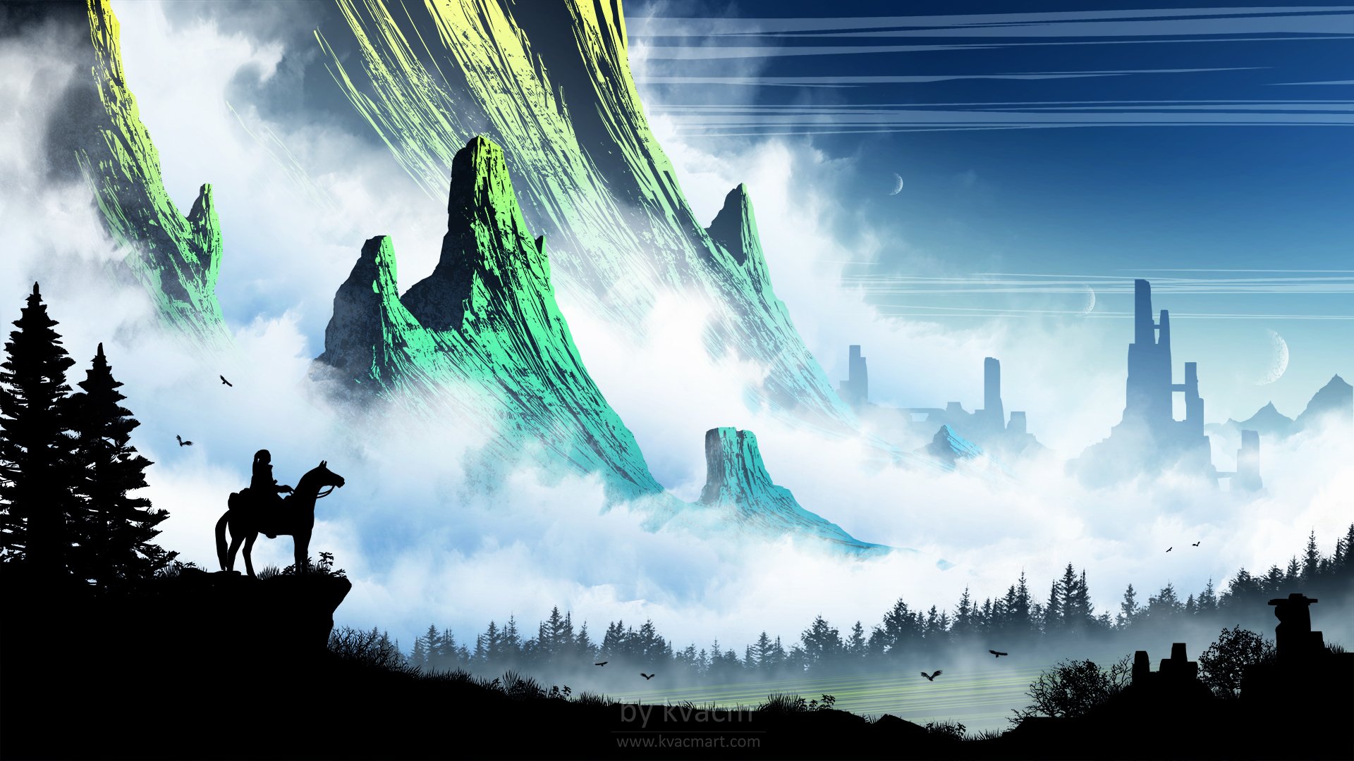 Download Fantasy Landscape Fantasy Landscape HD Wallpaper by Michal ...