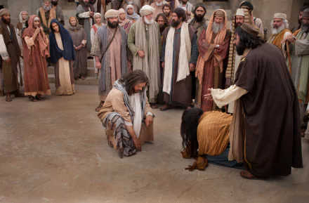  Jesus and the woman taken in adultery