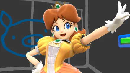 Princess Daisy video game Super Smash Bros. Ultimate HD Desktop Wallpaper | Background Image