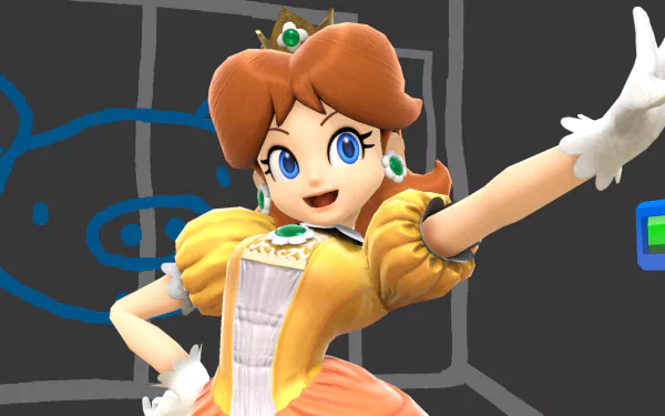 Princess Daisy video game Super Smash Bros. Ultimate HD Desktop Wallpaper | Background Image
