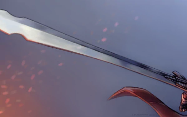 HD PC desktop wallpaper featuring Dante from Devil May Cry 4, showcasing his iconic sword in a dynamic video game-themed design.