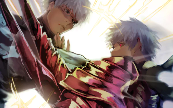 4K Ultra HD Tokyo Ghoul:re wallpaper featuring white-haired Kishou Arima and Haise Sasaki with glasses, alongside Ken Kaneki in dynamic anime style.