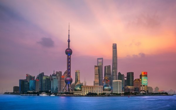 Man Made Shanghai Cities China City Building Skyscraper Oriental Pearl Tower HD Wallpaper | Background Image