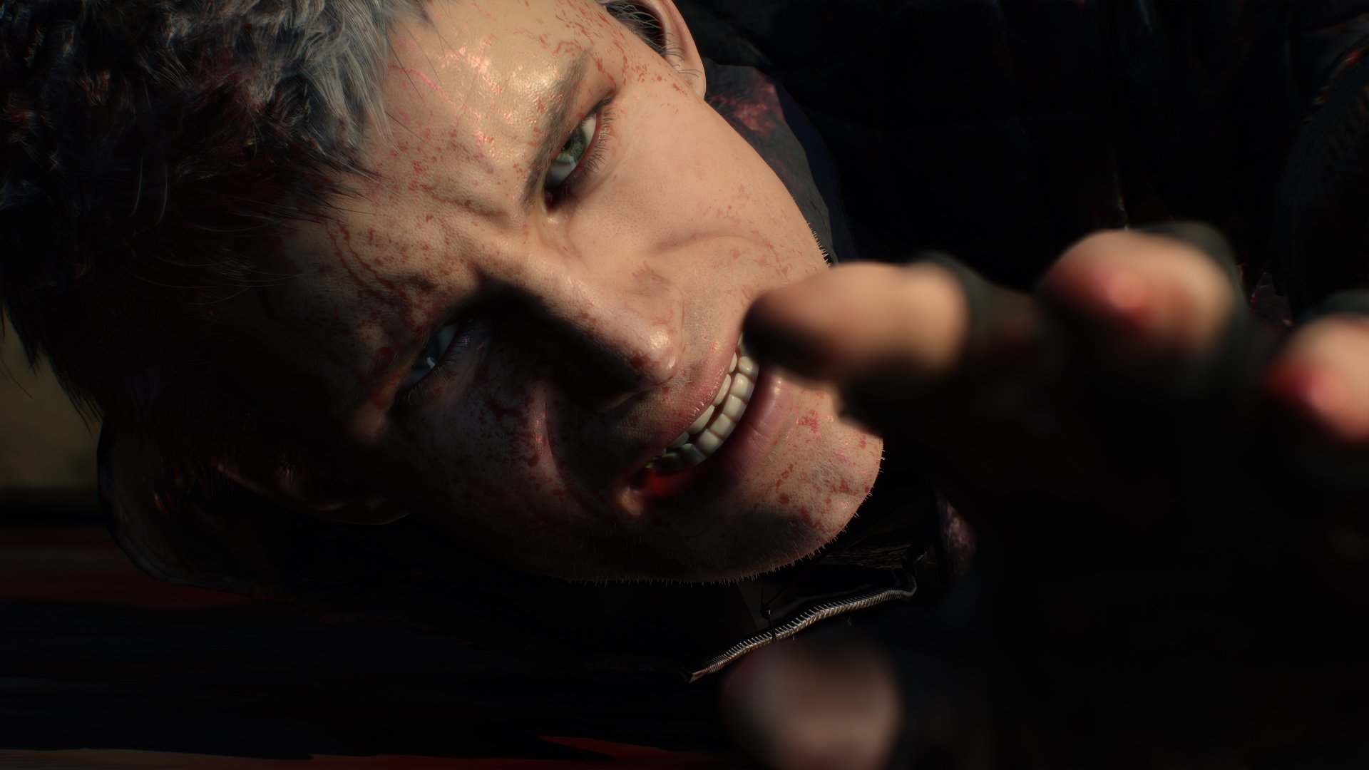 Close-up of Nero from Devil May Cry 5, showcasing detailed 4K Ultra HD graphics in this video game PC desktop wallpaper and background.