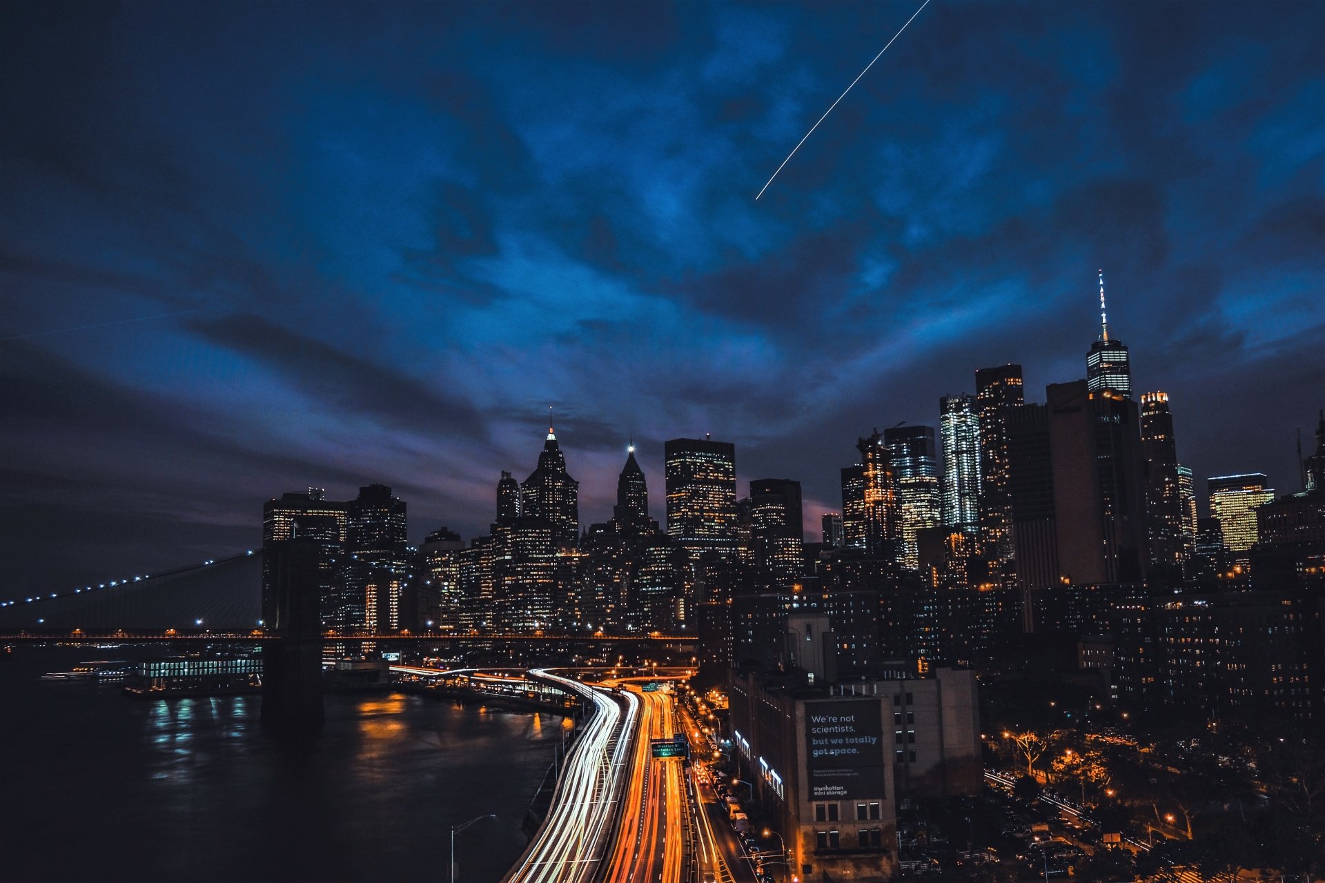 Night in New York City 4k Ultra HD Wallpaper | Background Image | 5263x3509