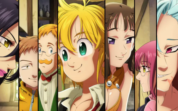 Diane (The Seven Deadly Sins) King (The Seven Deadly Sins) Ban (The Seven Deadly Sins) Meliodas (The Seven Deadly Sins) Anime The Seven Deadly Sins HD Desktop Wallpaper | Background Image