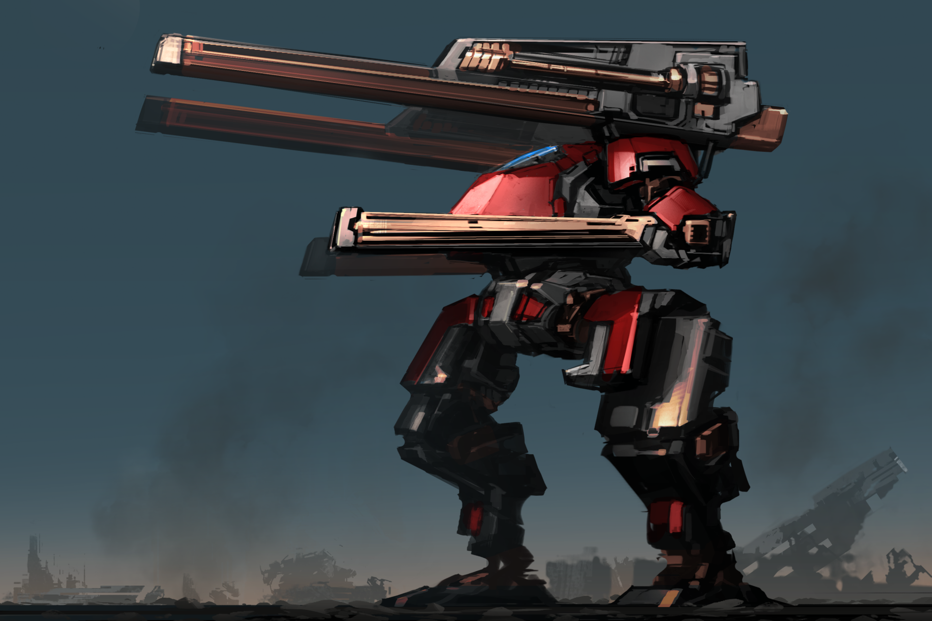 Download Weapon Sci Fi Robot HD Wallpaper by ksenolog | 3000x2000 ...