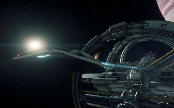 Port Olisar (Star Citizen) space Avenger Titan (Star Citizen) video game Star Citizen HD Desktop Wallpaper | Background Image