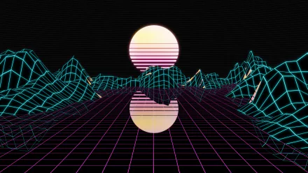 artistic retrowave HD Desktop Wallpaper | Background Image