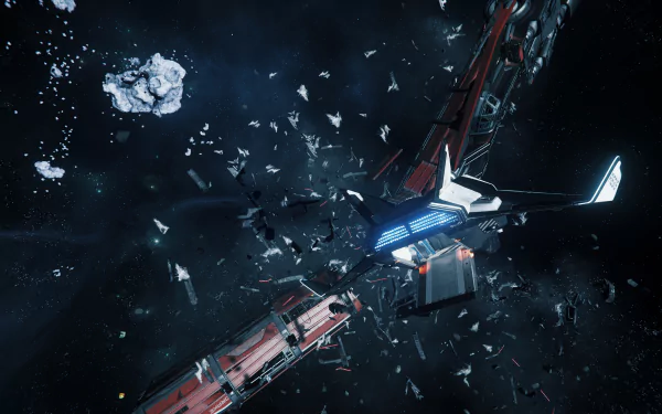 caterpillar Avenger Titan (Star Citizen) space video game Star Citizen HD Desktop Wallpaper | Background Image