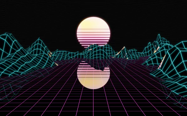 artistic retrowave HD Desktop Wallpaper | Background Image