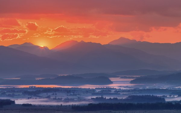 Photography Landscape Nature Mountain Sunrise Fog HD Wallpaper | Background Image