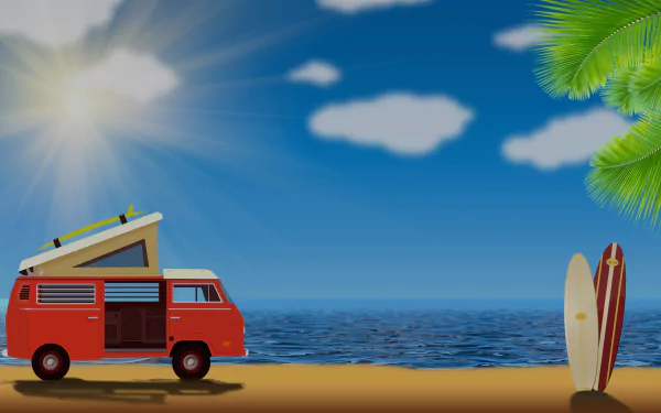  Camping at the Beach by Jan Alexander