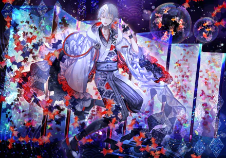 Tsurumaru Kuninaga Anime Touken Ranbu HD Desktop Wallpaper | Background Image