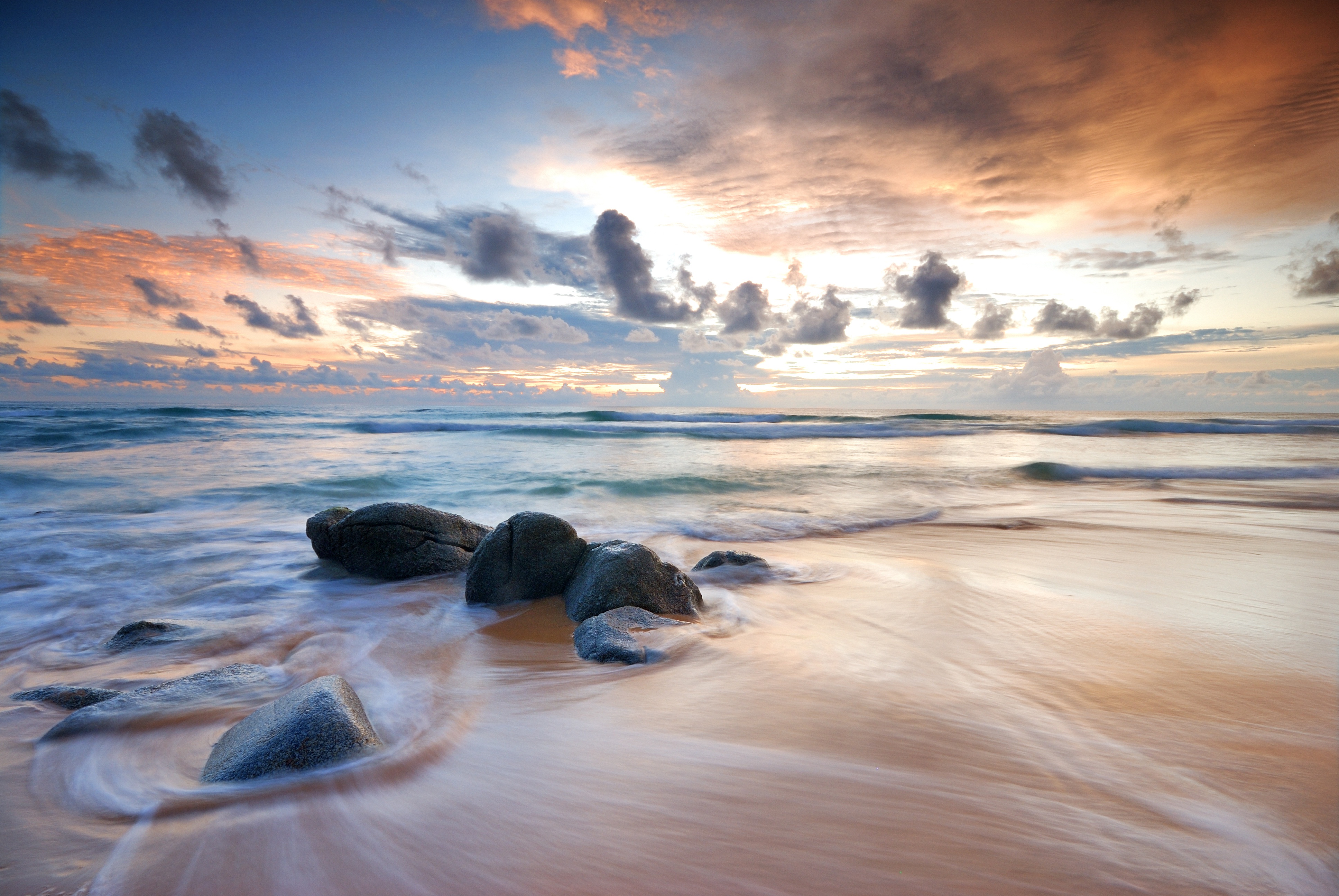 Download Sky Cloud Horizon Nature Ocean 4k Ultra HD Wallpaper
