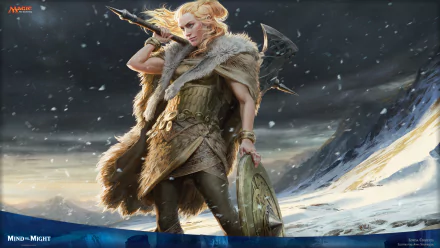 human Lovisa Coldeyes man made Magic: The Gathering HD Desktop Wallpaper | Background Image