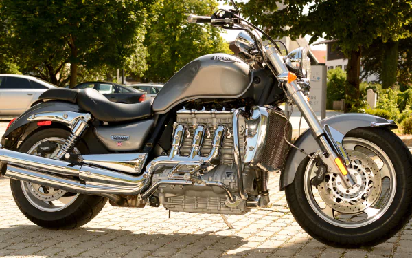  Silver Triumph Rocket III Motorbike by Manfred Antranias Zimmer