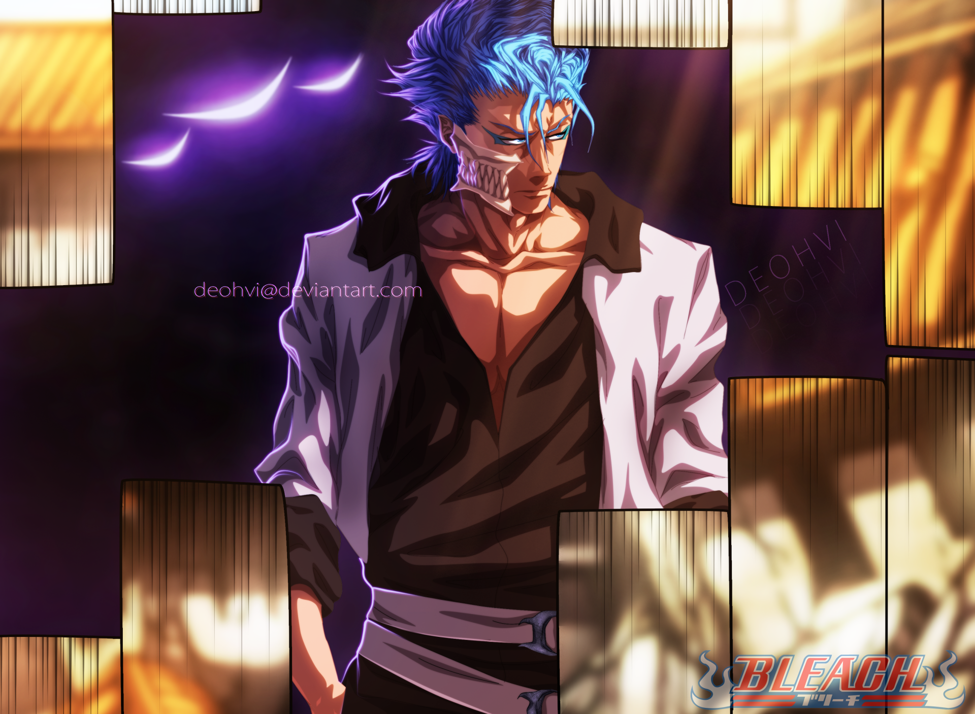 Download Grimmjow Jaegerjaquez Anime Bleach HD Wallpaper by Deohvi