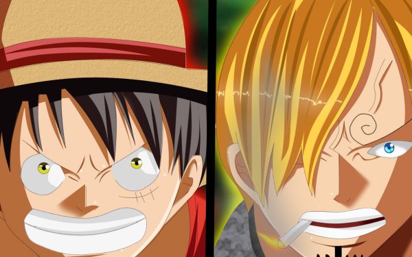 Anime One Piece Monkey D. Luffy Sanji HD Wallpaper | Background Image