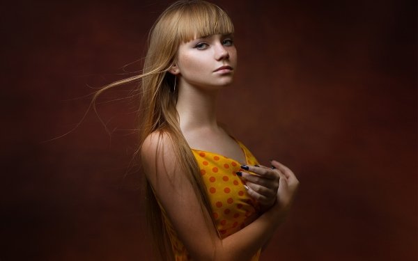 Women Model Blonde Long Hair HD Wallpaper | Background Image