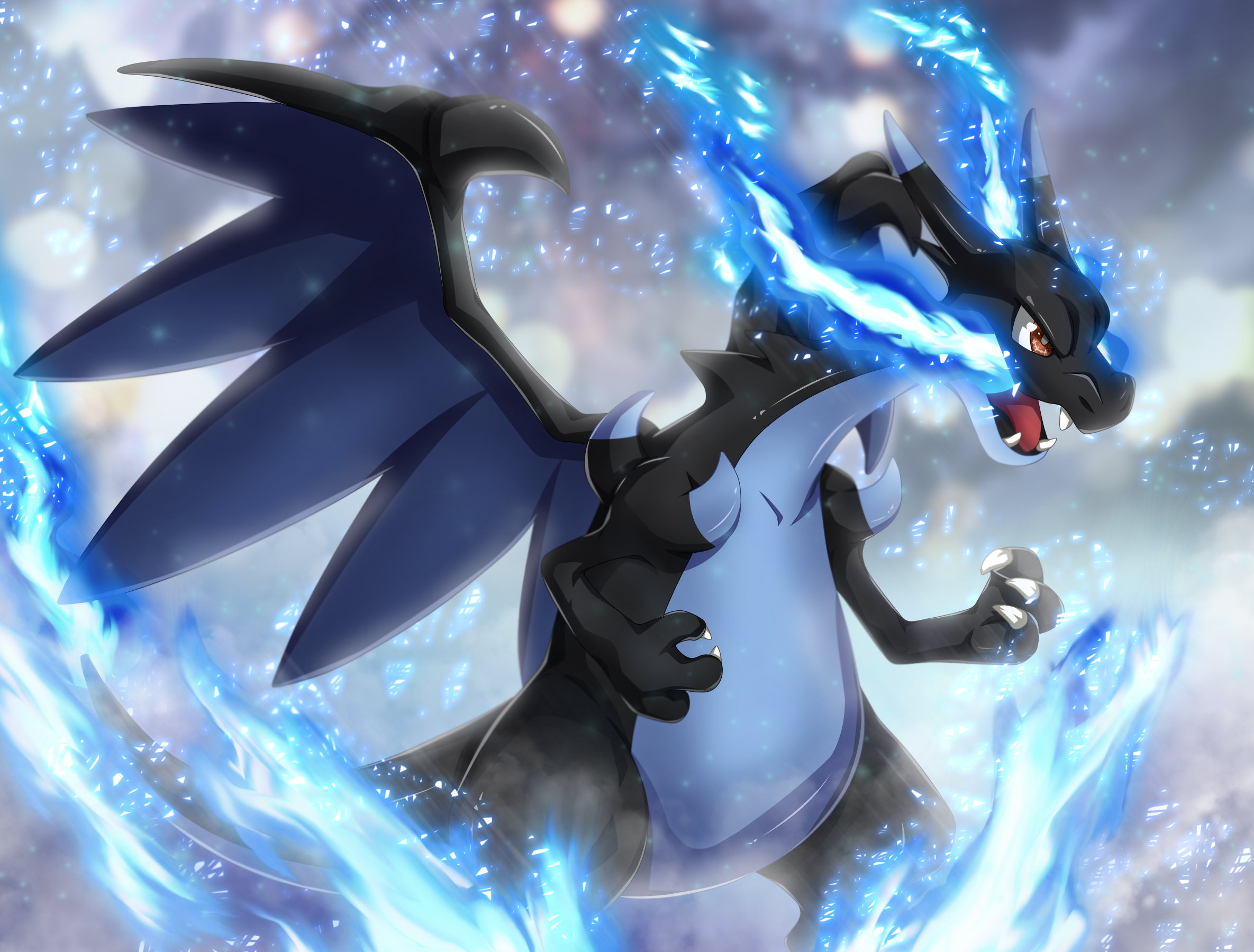 Evolução Megas Charizard Shiny XeY 