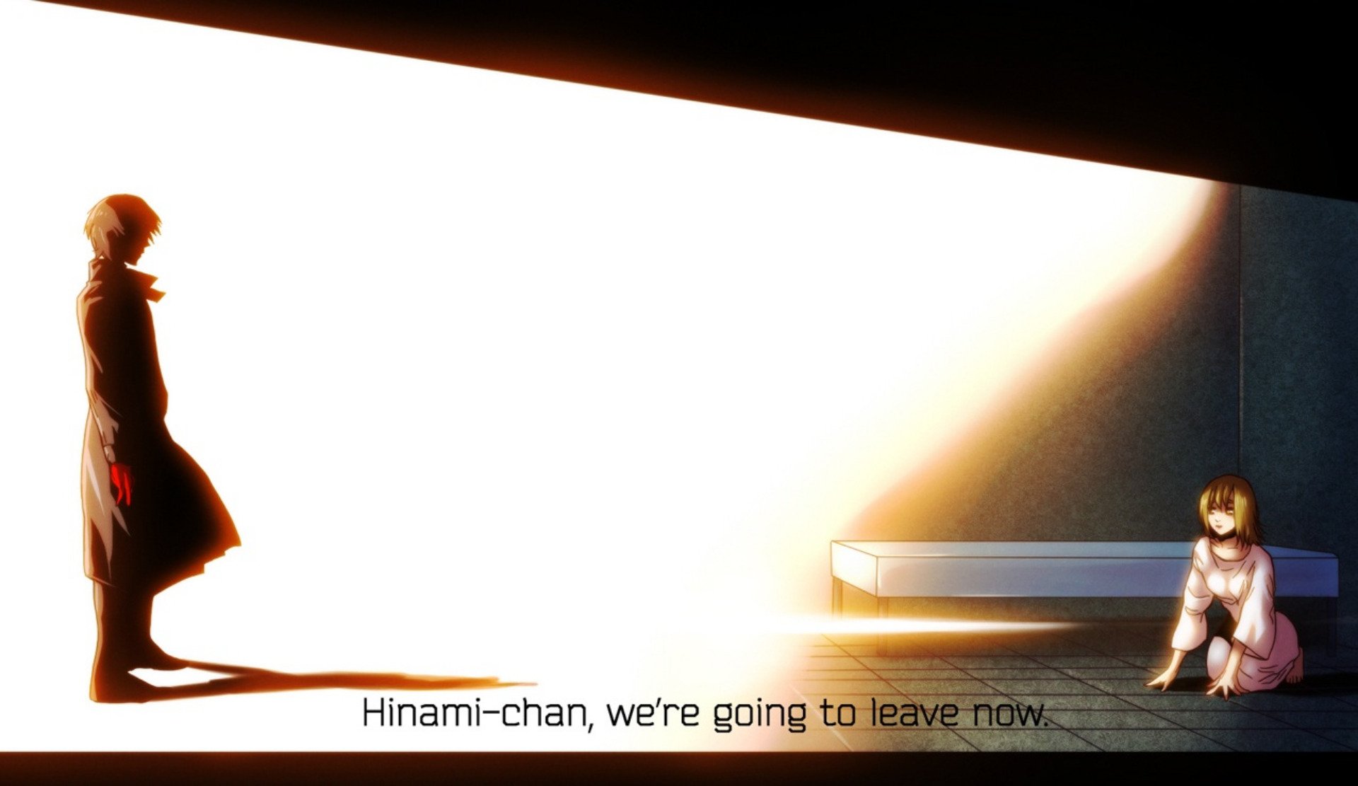 A captivating HD wallpaper featuring Hinami Fueguchi and Ken Kaneki from Tokyo Ghoul:re, showcasing their dynamic against a striking light backdrop.