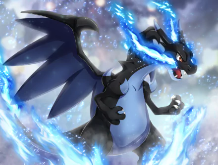 Mega Charizard X (Pokémon) Anime Pokemon HD Desktop Wallpaper | Background Image