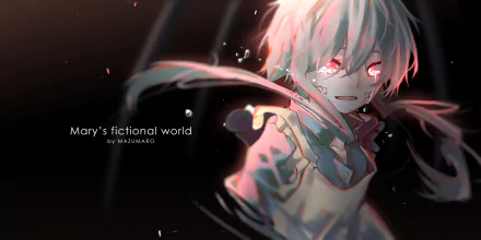 HD PC desktop wallpaper featuring Marry Kozakura from the anime Kagerou Project, showcasing vivid colors and dynamic lighting in a dramatic scene.