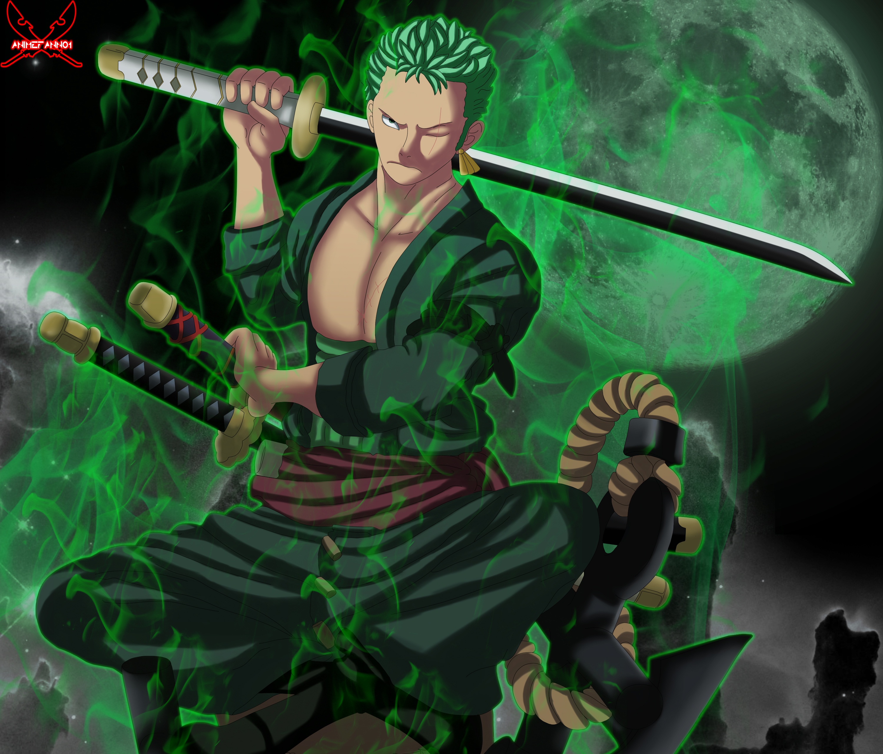 Download Roronoa Zoro Anime One Piece Hd Wallpaper By Animefanno