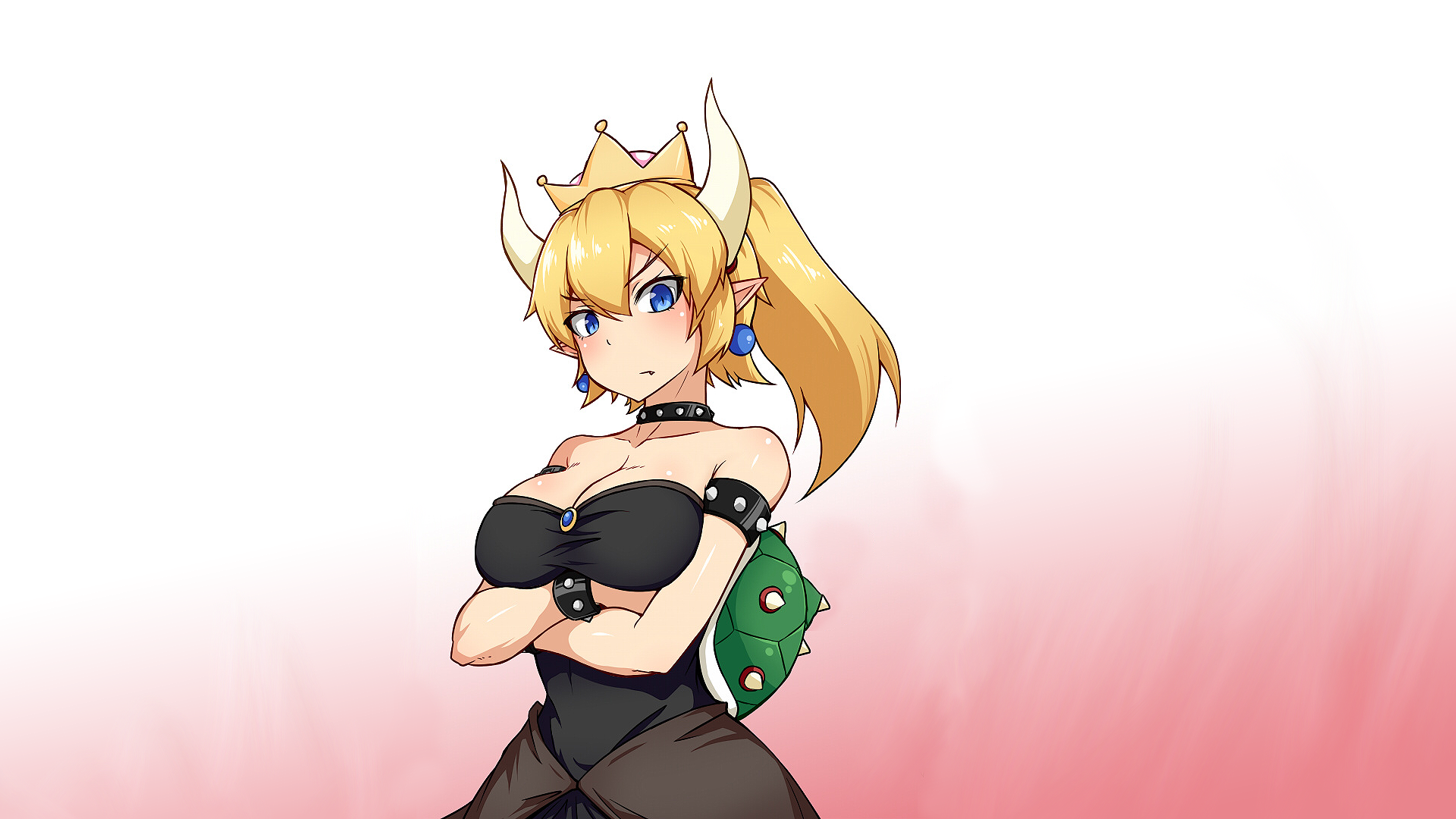 Video Game Bowsette HD Wallpaper Background Image.