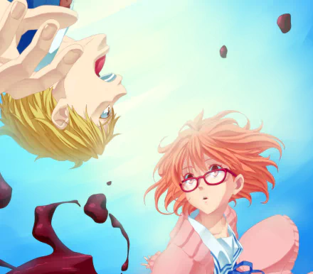 Akihito Kanbara Mirai Kuriyama Anime Beyond the Boundary HD Desktop Wallpaper | Background Image