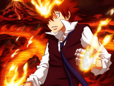 Tsunayoshi Sawada Anime Katekyō Hitman Reborn! HD Desktop Wallpaper | Background Image
