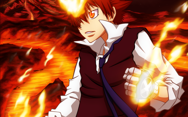 Anime Katekyō Hitman Reborn! Tsunayoshi Sawada HD Wallpaper | Background Image