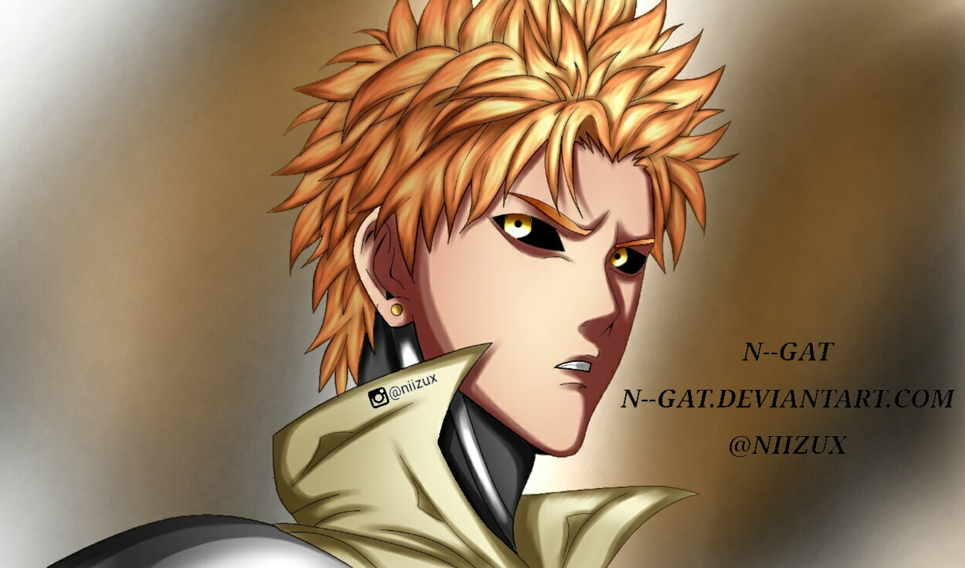 Download Genos (One-Punch Man) Anime One-Punch Man HD Wallpaper by N--GAT