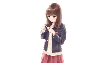 brown hair sad Anime Original sad anime HD Desktop Wallpaper | Background Image