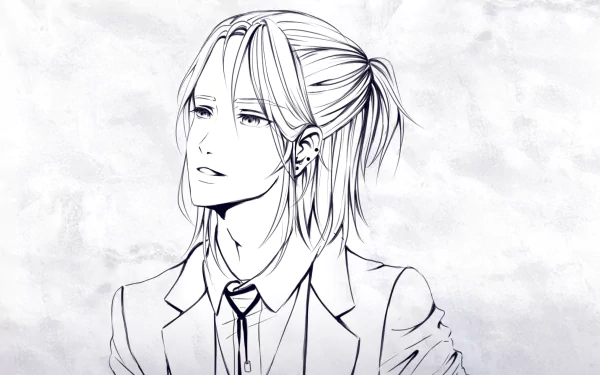 ponytail sketch Anime Original HD Desktop Wallpaper | Background Image