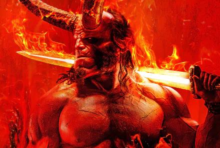 David Harbour Hellboy movie Hellboy (2019) HD Desktop Wallpaper | Background Image