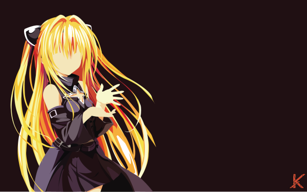 Anime To Love-Ru Golden Darkness Blonde Dress Black Dress HD Wallpaper | Background Image