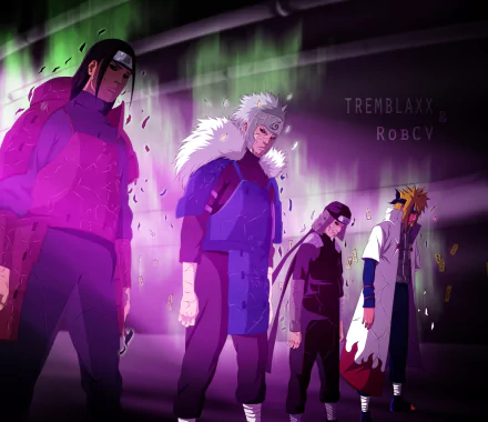 Hokage (Naruto) Hiruzen Sarutobi Tobirama Senju Hashirama Senju Minato Namikaze Anime Naruto HD Desktop Wallpaper | Background Image