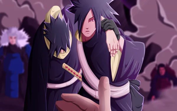 Hashirama Senju Tobirama Senju Izuna Uchiha Madara Uchiha Anime Naruto HD Desktop Wallpaper | Background Image